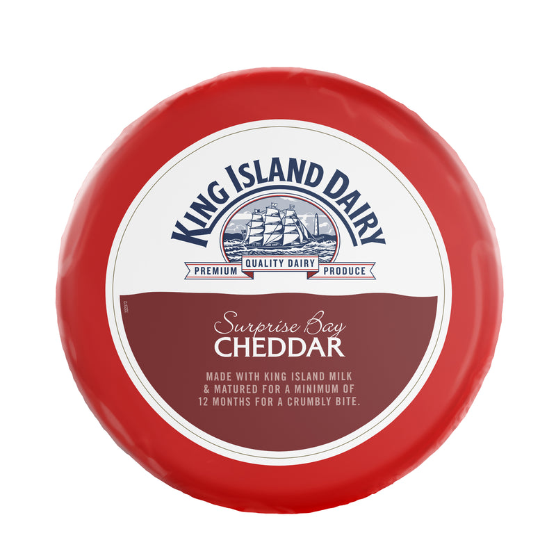 Surprise Bay Cheddar RW Priced Per kg, approx 2.8kg (Pre Order 5/7 days) King Island Dairy