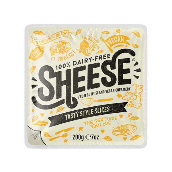 Cheese Cheddar Sliced Plant based Vegan 200gm Sheese