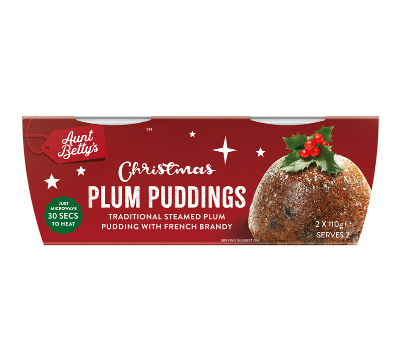 Mini Christmas Plum Puddings 2 x 110gm (Pre order 3 days)