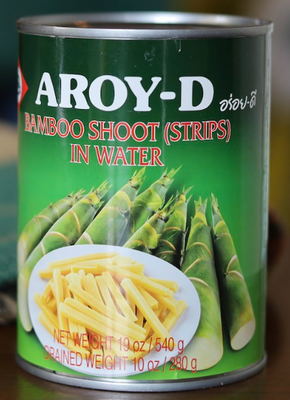 Bamboo Shoots Strips 540g tin Aroy-D