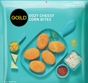 Cheesy Corn Bites Frozen 16pcs/box 400g Goeld (3 Day Pre Order)