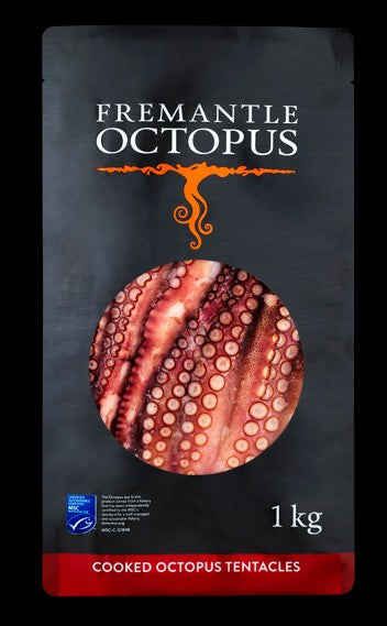 Octopus Tentacles COOKED 5 x 1kg Carton Frozen Fremantle Octopus