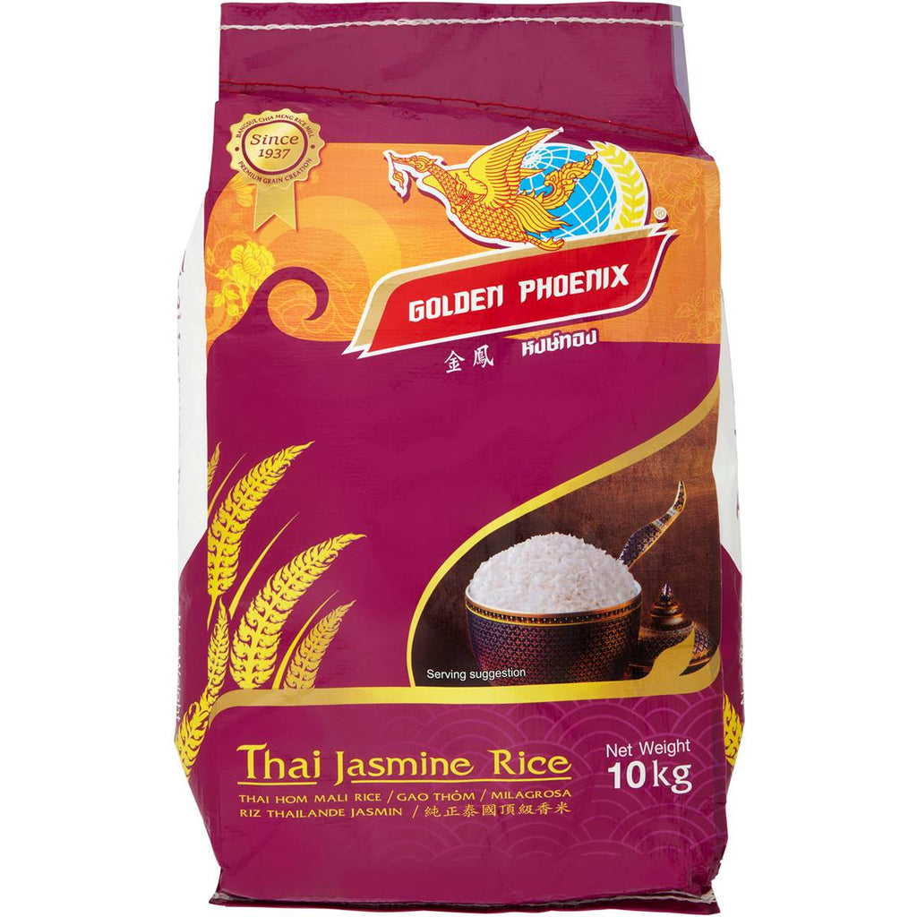 Jasmine Thai Rice 10kg Bag Golden Phoenix