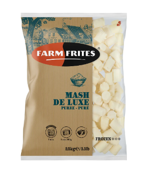 Mash Potato Frozen Puree Pellets (4 x 2.5kg Bags per Carton) Farm Frites