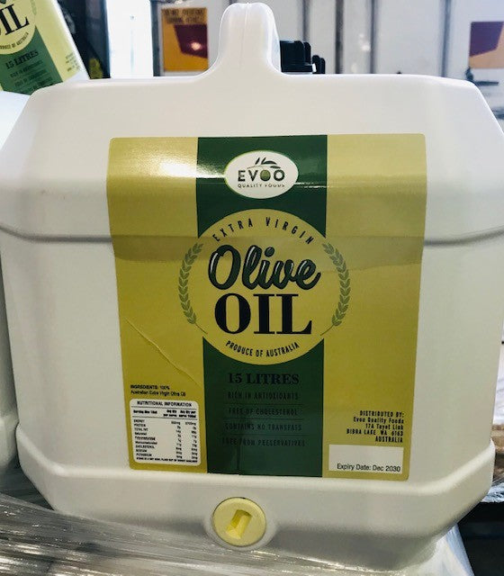 Extra Virgin Olive Oil 15lt Drum - Moore River 2025 Season (EVOO)