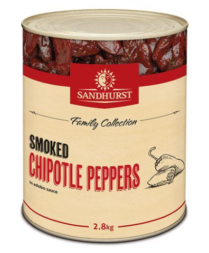 Smoked Chipotle Peppers in Adobo Sauce 2.8kg Tin Sandhurst