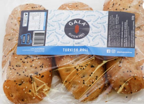 Turkish Rolls Long GLUTEN FREE 14 x 2pkt (28) Carton Frozen Little Home Bakery