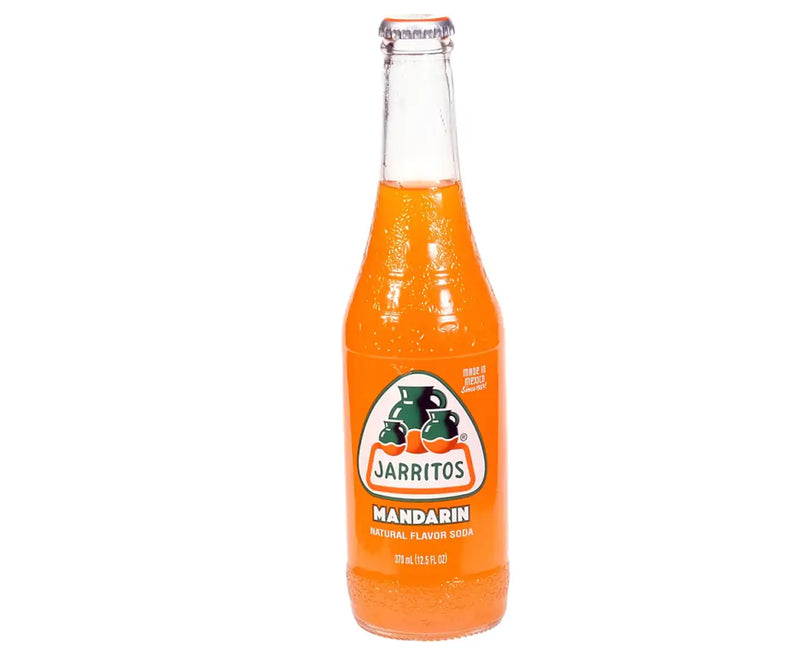 Mandarin Soda Mexican 370mL Glass Bottle x 24 Carton Jarritos