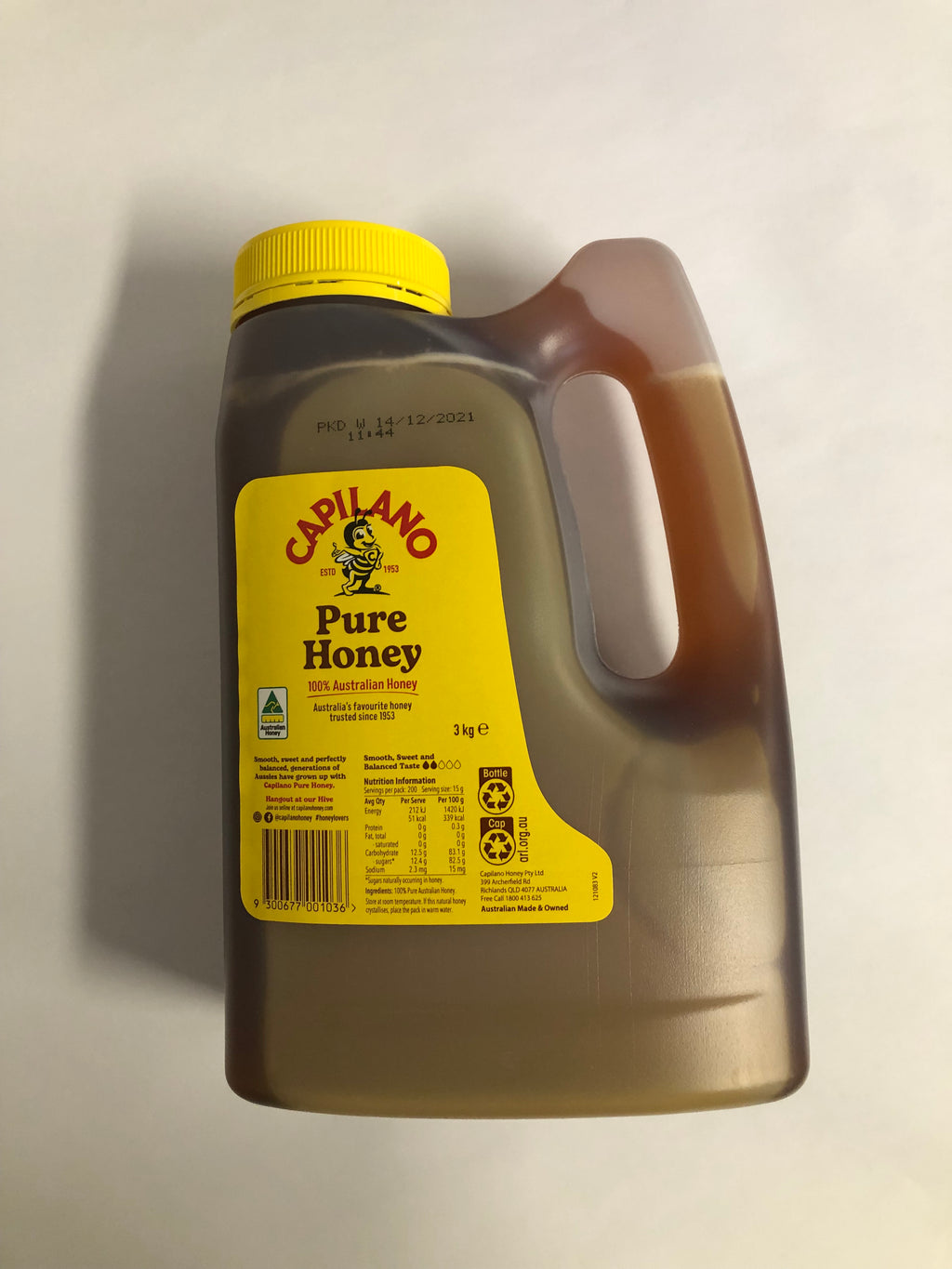 Honey 3kg Bottle Capilano 100% Australian