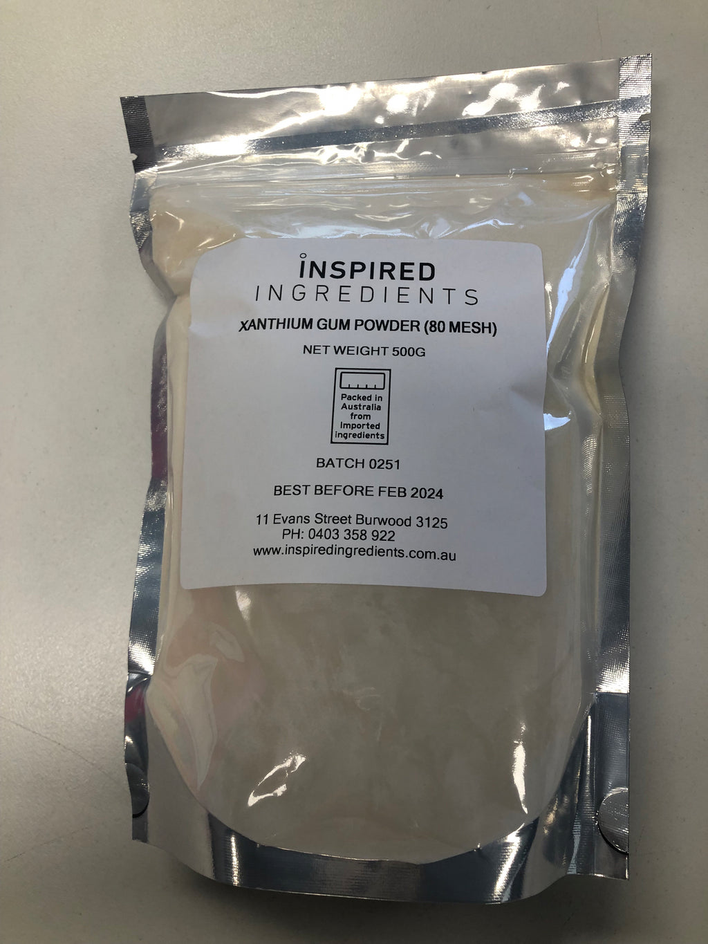 Xanthan Gum Powder 500g Inspired Ingredients