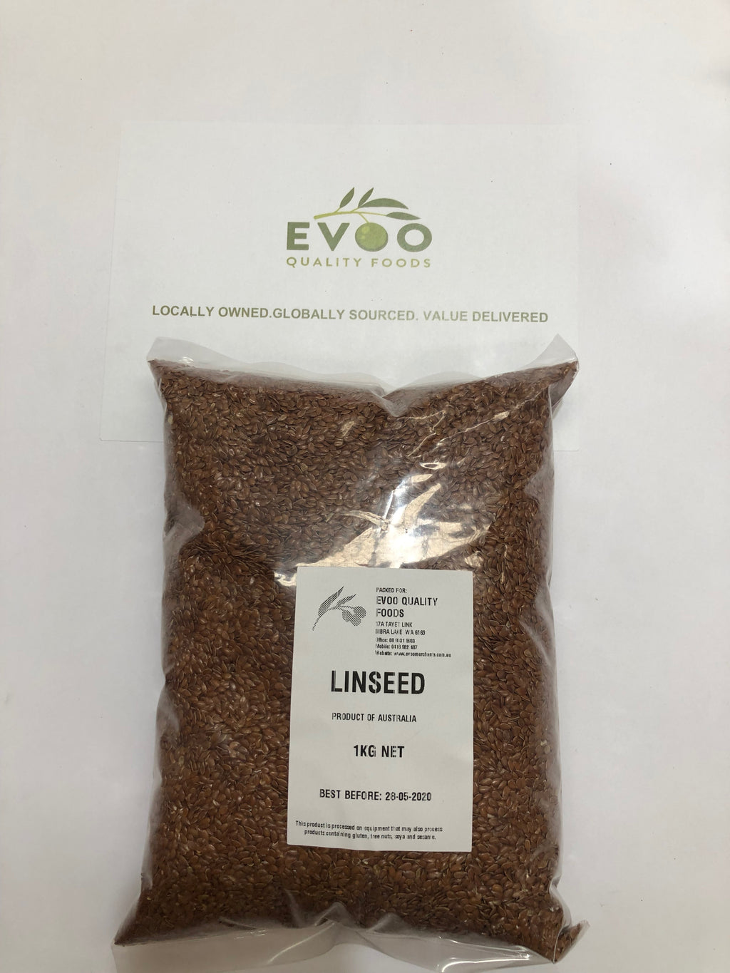 Linseed / Flaxseed  1kg Bag Evoo QF