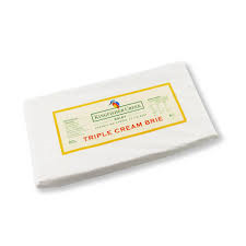 Brie Triple Cream Square Loaf RW Priced per kg, approx 1kg King Fisher