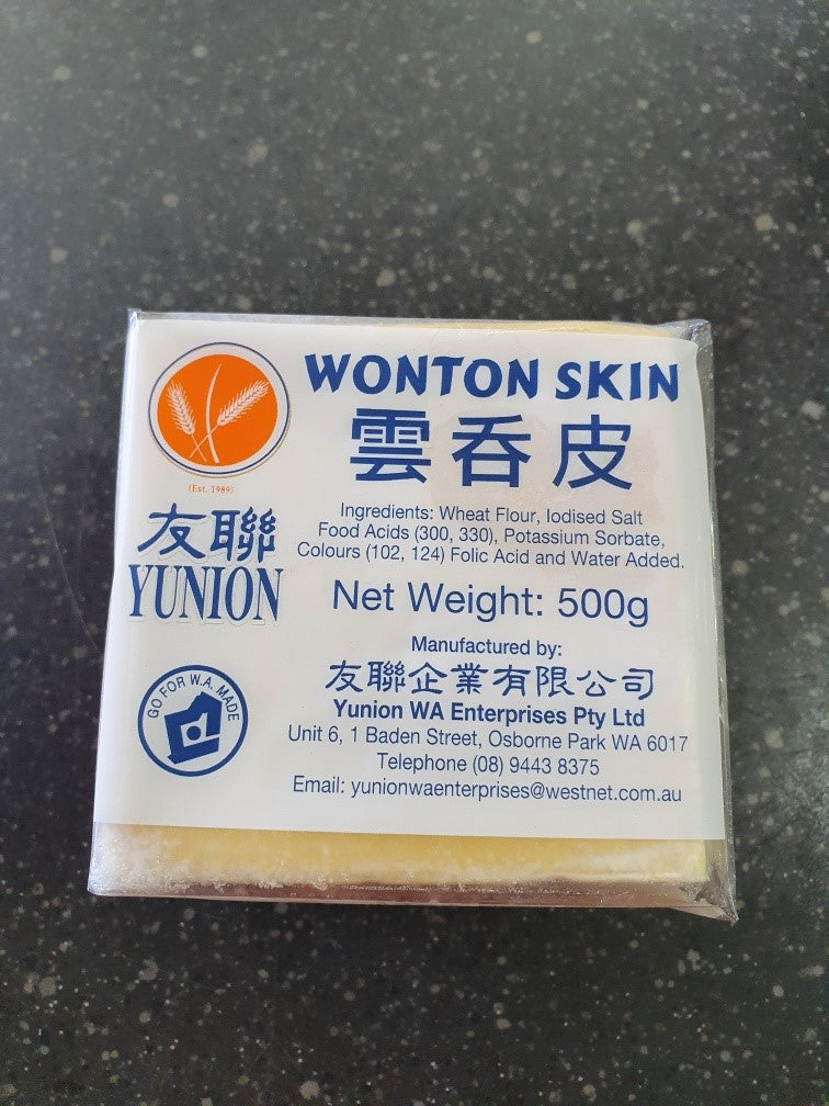 Wonton Skins 500g  Packet Gold Star
