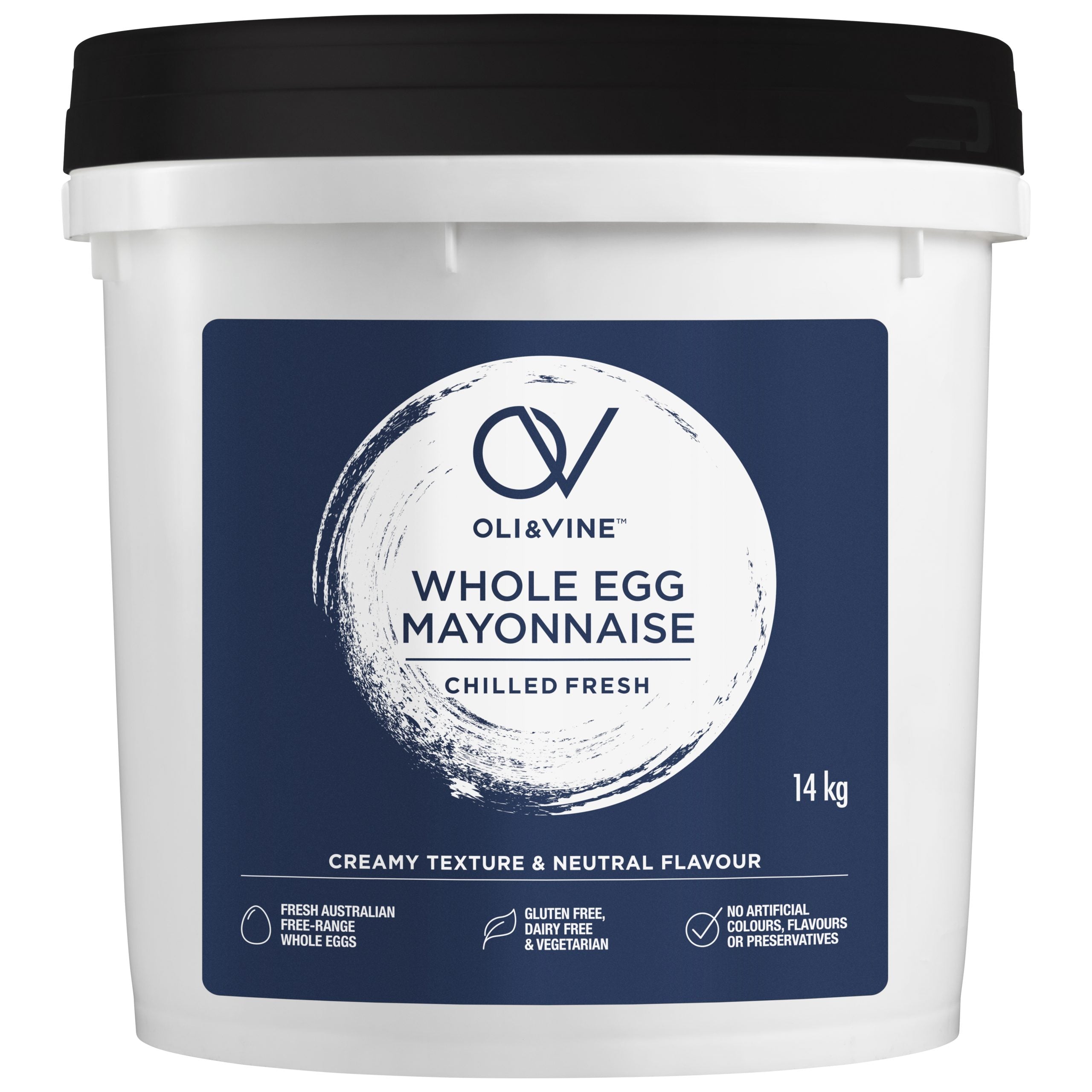 Mayonnaise Whole Egg 14kg Tub Oli & Vine