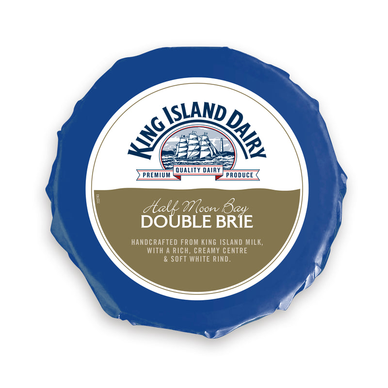 Half Moon Bay Double Brie RW Priced Per kg, approx 1kg (Pre Order 5/7 days) King Island Dairy