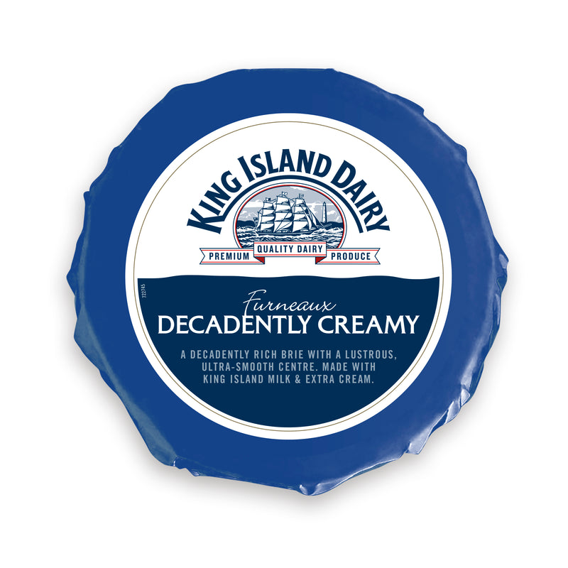 Furneaux Double Cream Brie RW Priced Per kg, approx 1.2kg (Pre Order 5/7 days) King Island Dairy