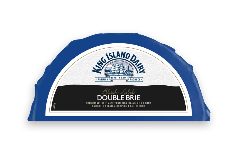 Black Label Double Brie RW Priced Per kg, 2 x 500g (Pre Order 5/7 days) King Island Dairy