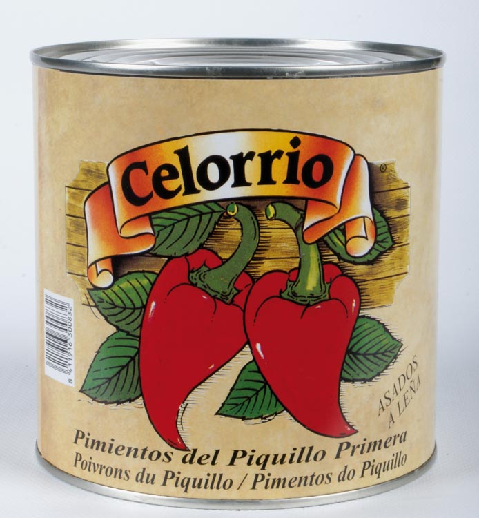 Piquillo Peppers 2.5kg tin Celorrio