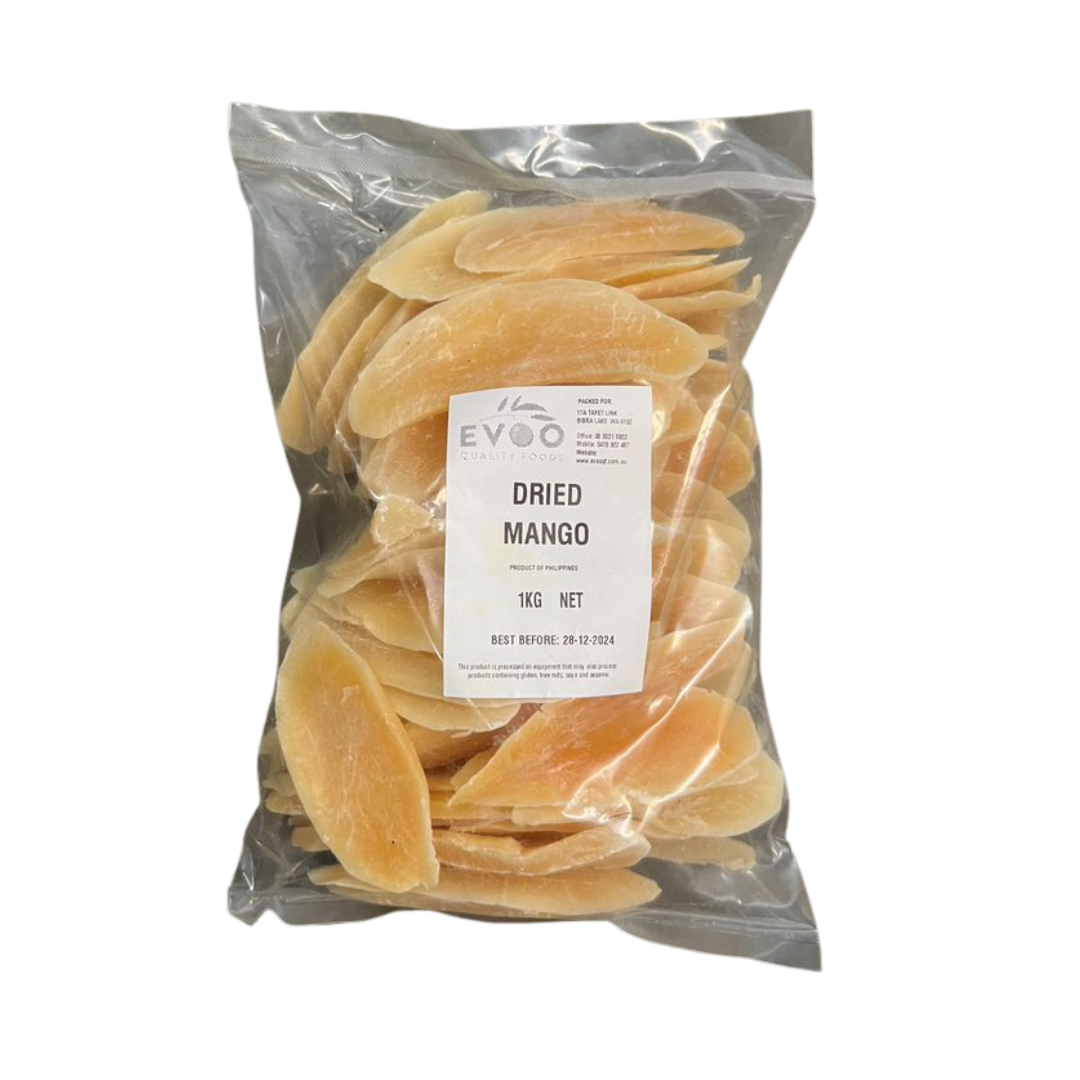 Mango Dried Sliced 1kg Bag  Evoo QF