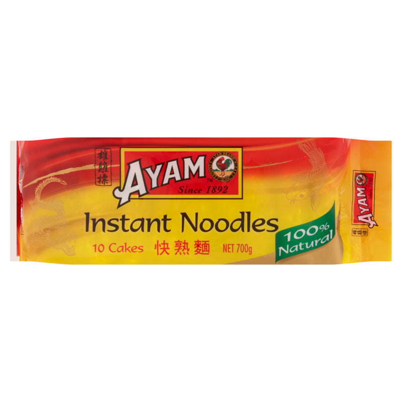 Noodles Instant 100% Natural 10/pkt 700g Ayam