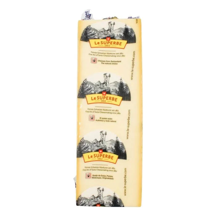 Gruyere Cheese RW Priced per kg, approx 2kg (Swiss Alps) Le Superbe (2 Day Pre Order)