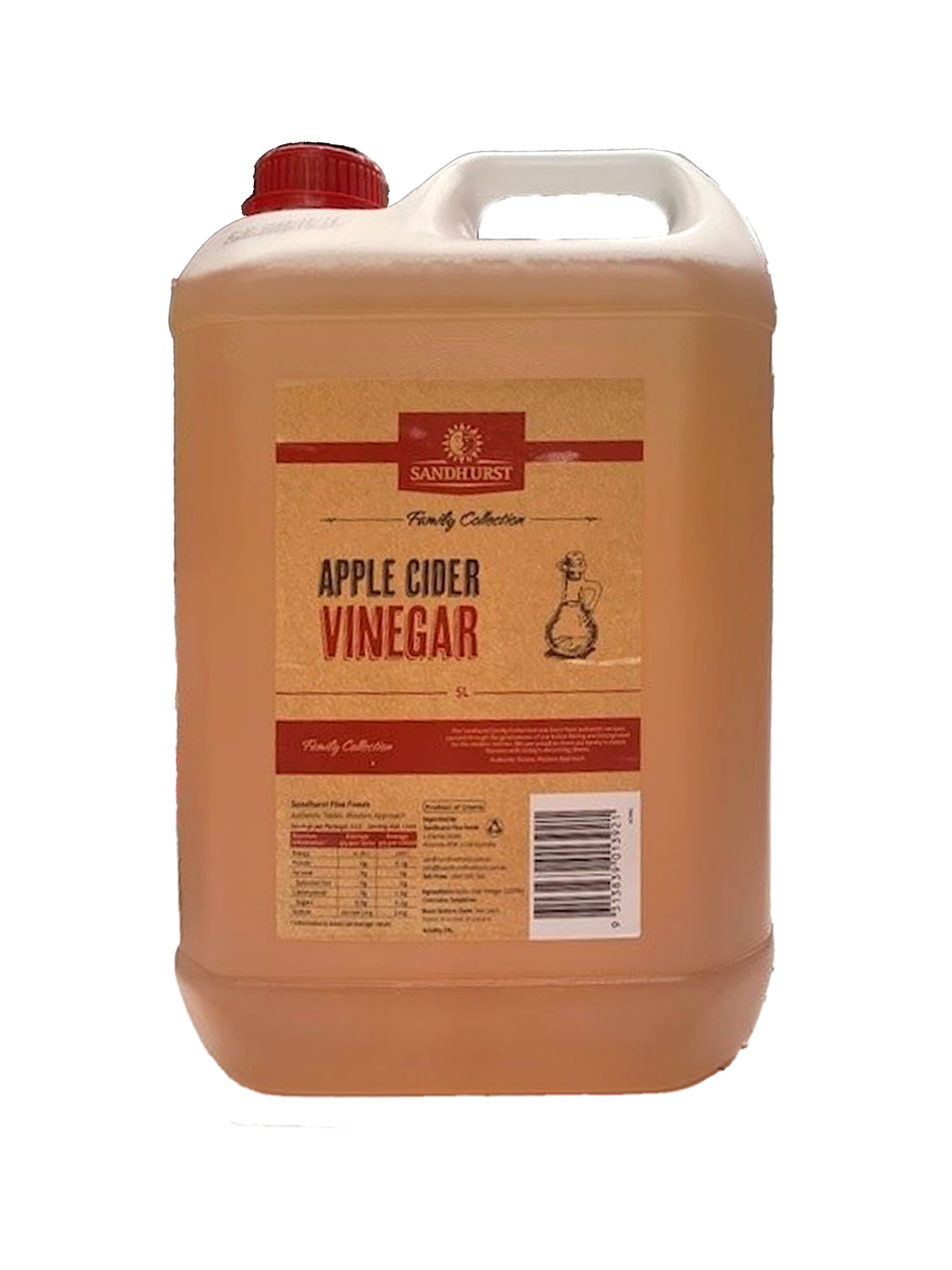 Apple Cider Vinegar 5lt Bottle Sandhurst