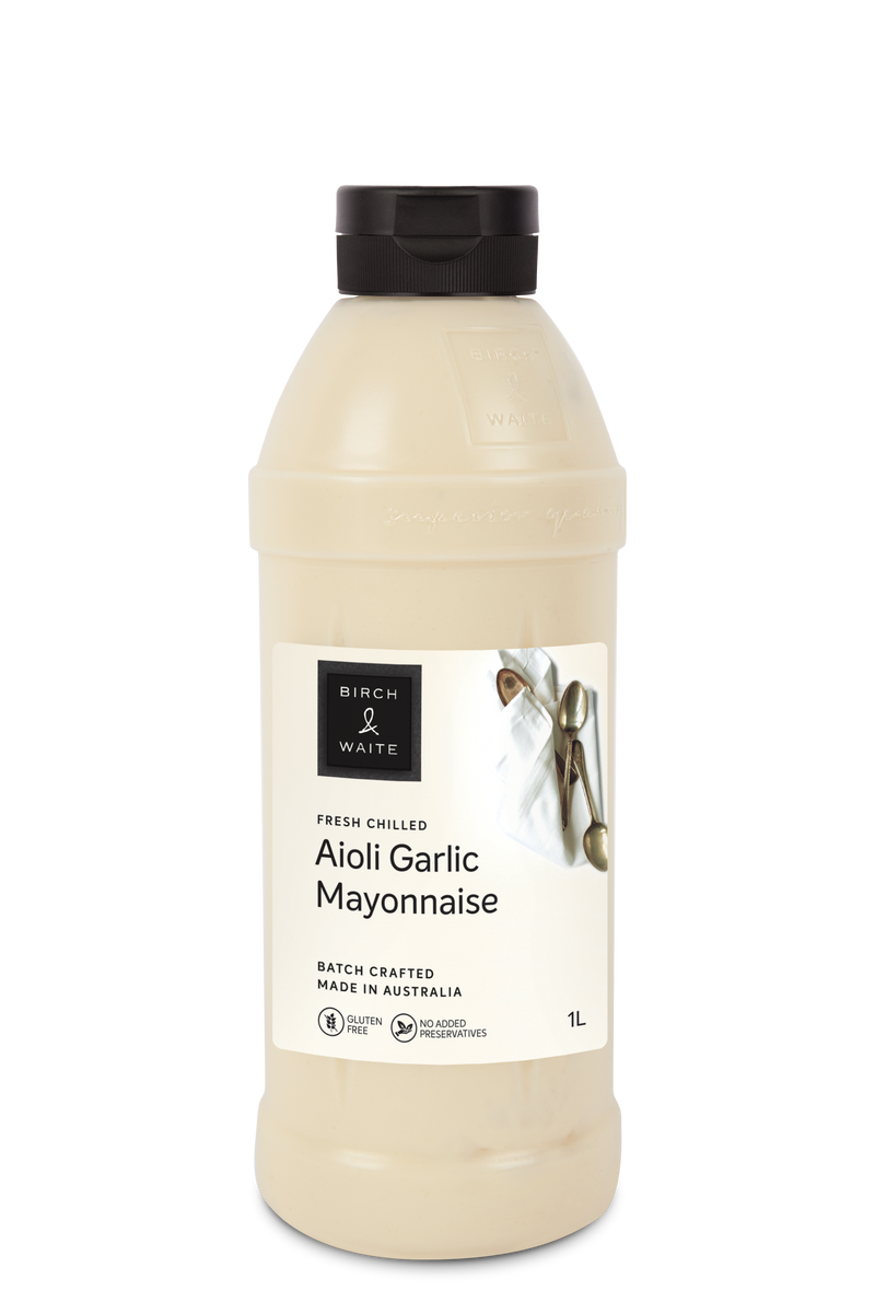 Mayonnaise Aioli Garlic 1lt Birch & Waite