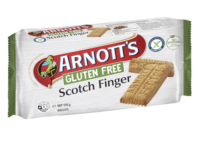 Scotch Finger Biscuits Gluten Free 170g Packet Arnotts