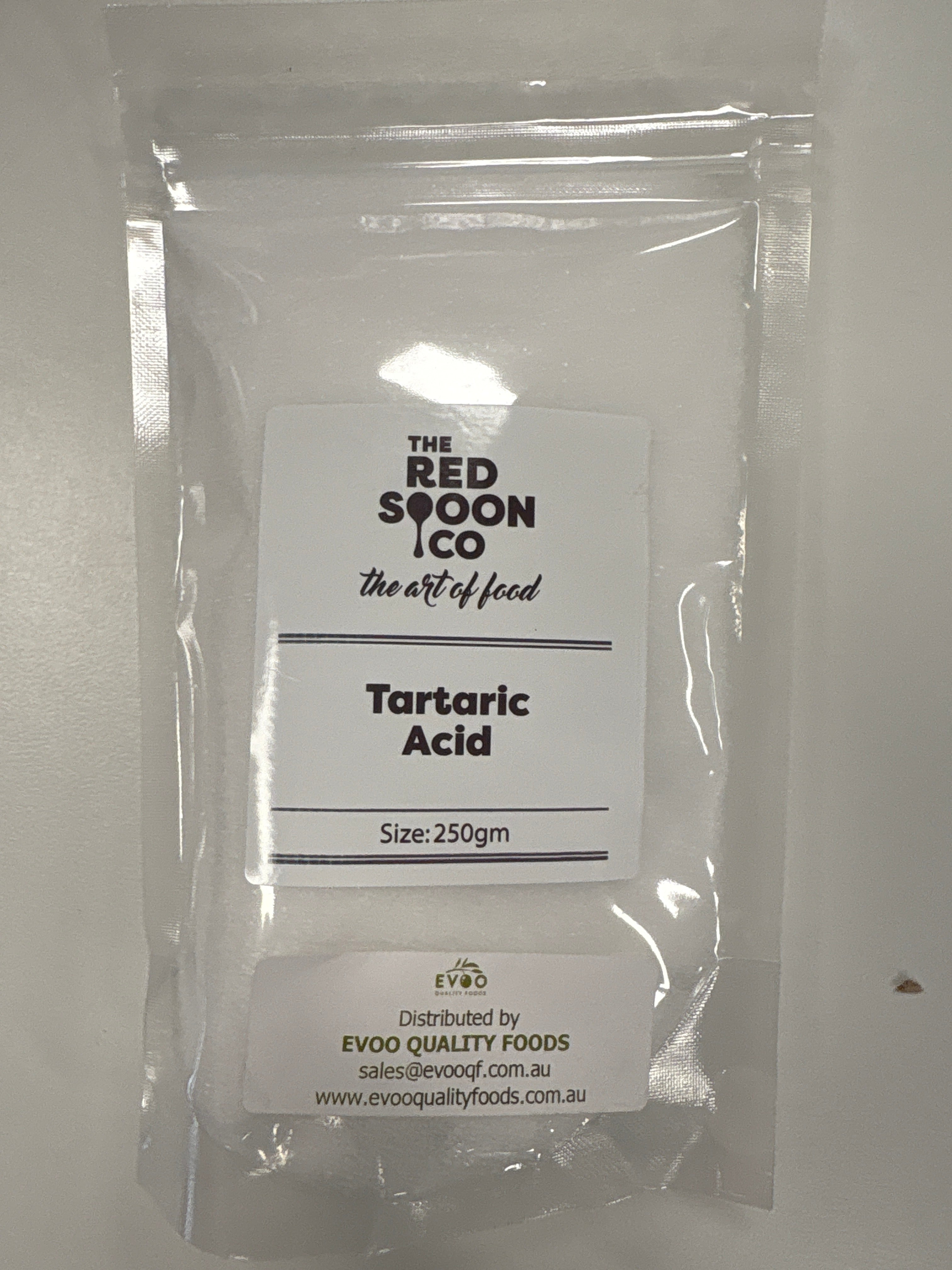 Tartaric Acid 250gm The Red Spoon Co (Pre order 3 days)