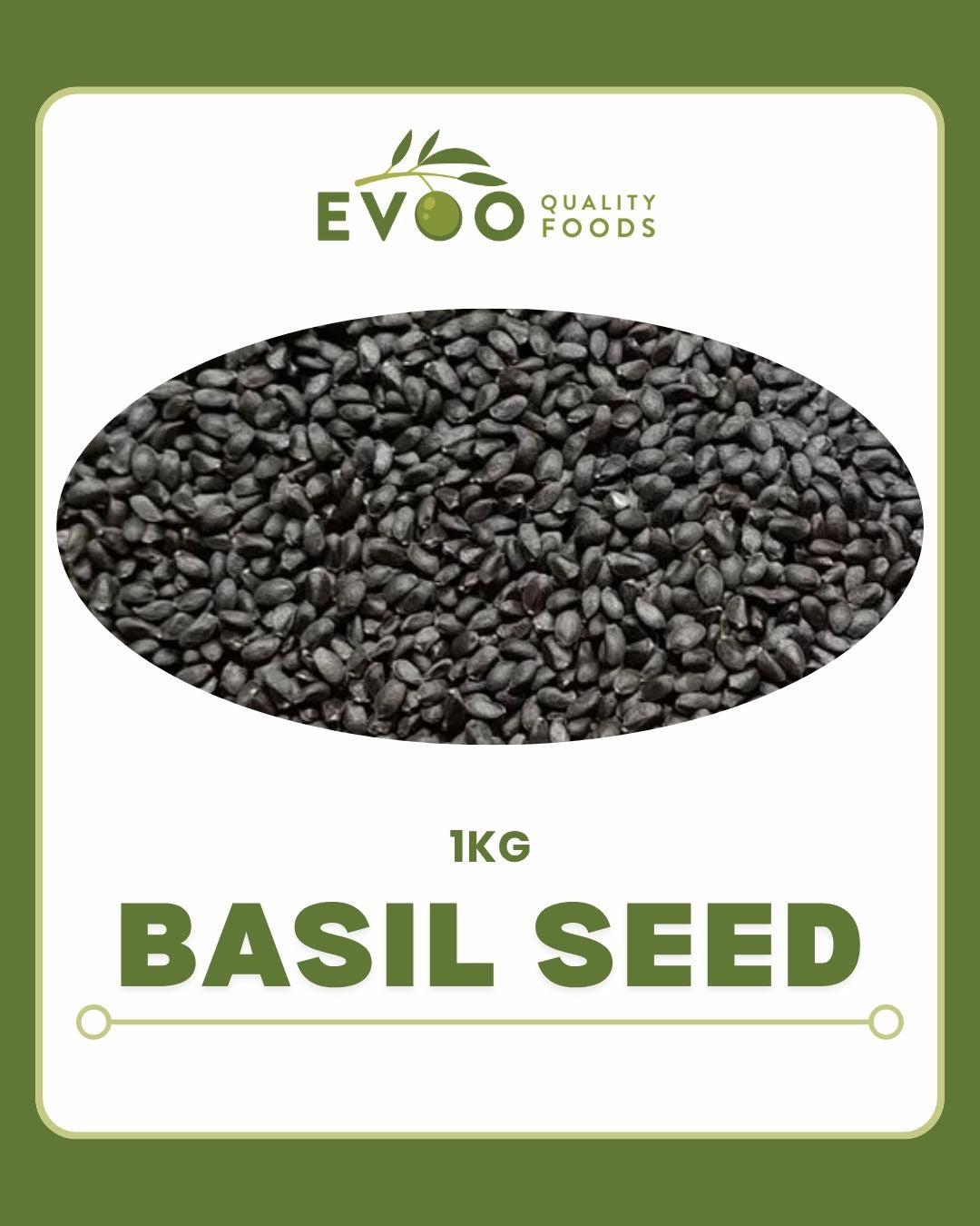 Basil Seed 1kg Evoo QF