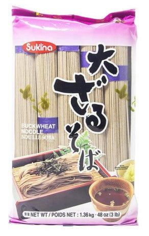 Soba Buckwheat Noodles Dried 1.36kg Pkt Sukina