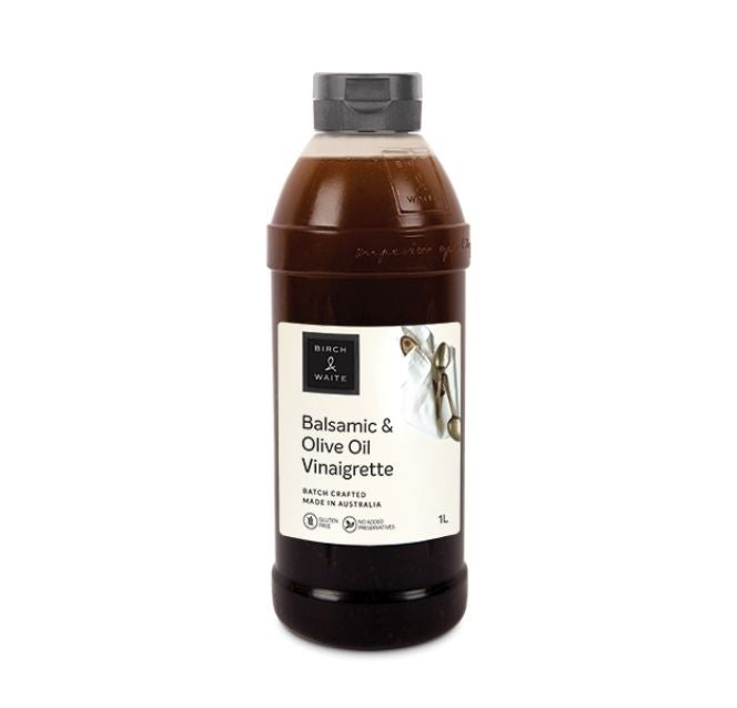 Balsamic & Olive Oil Vinaigrette 1ltr Bottle  Birch & Waite (D)