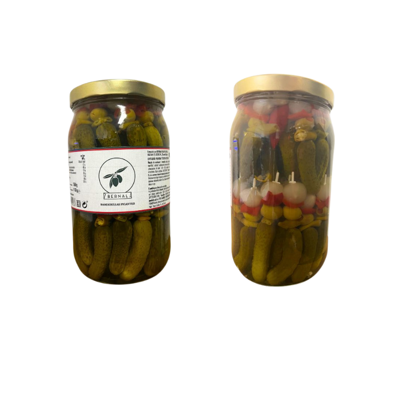 Banderillas Picantes (approx 35/40 pcs) 1.850kg Jar Bernal