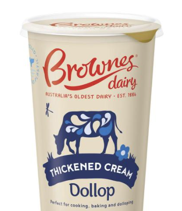 Dollop Thickened Cream 500ml Tub Brownes