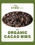 Cacao Nibs Organic 1kg Packet Evoo QF