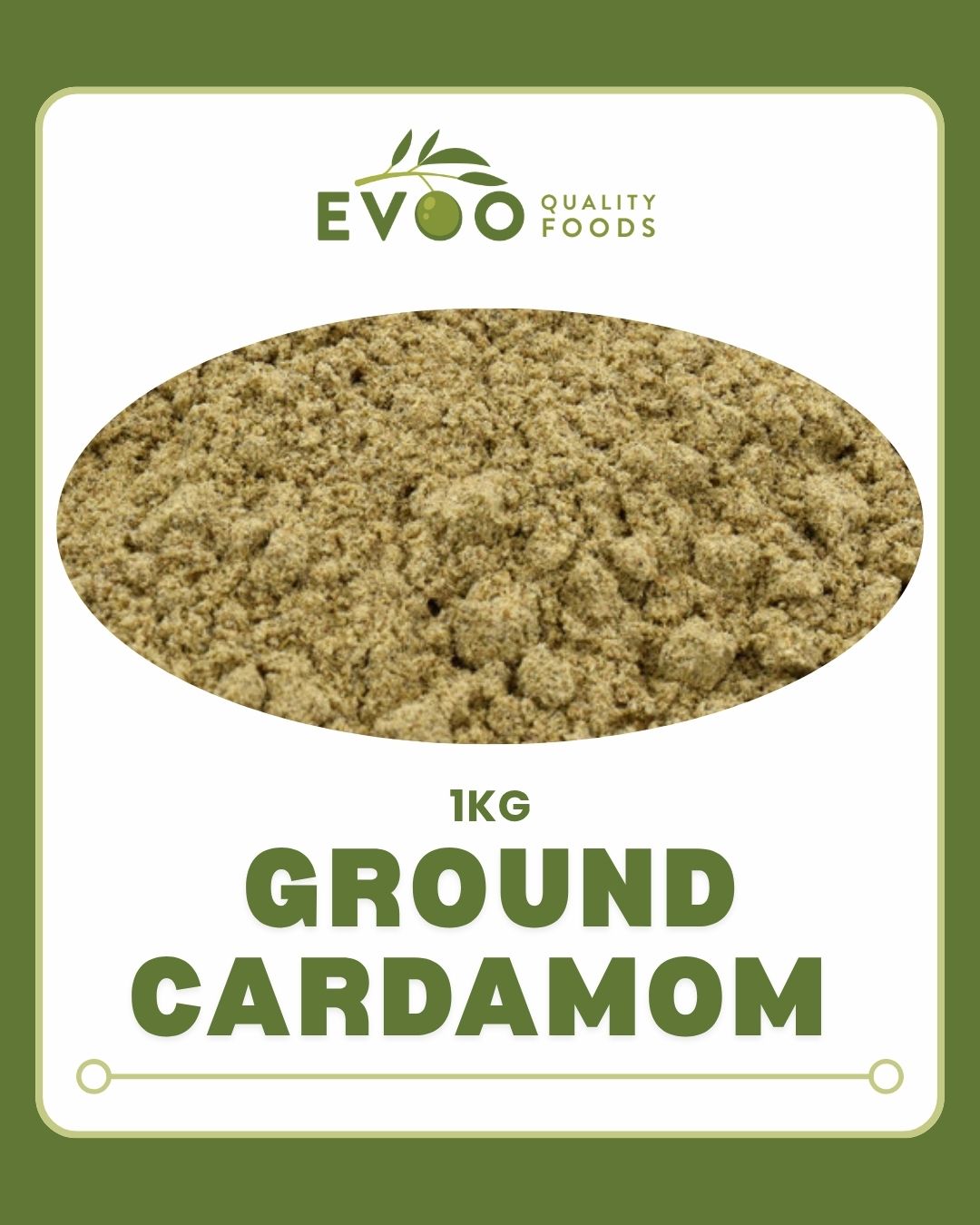 Cardamom Ground 1kg Bag Evoo QF