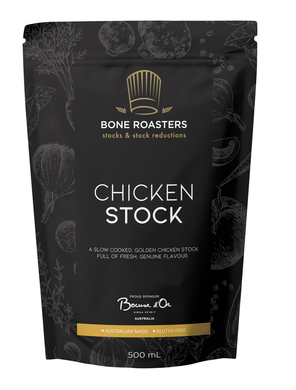 Chicken Stock GF 500ml Bone Roasters