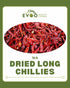 Chillies Dried Long Red 1kg Evoo QF