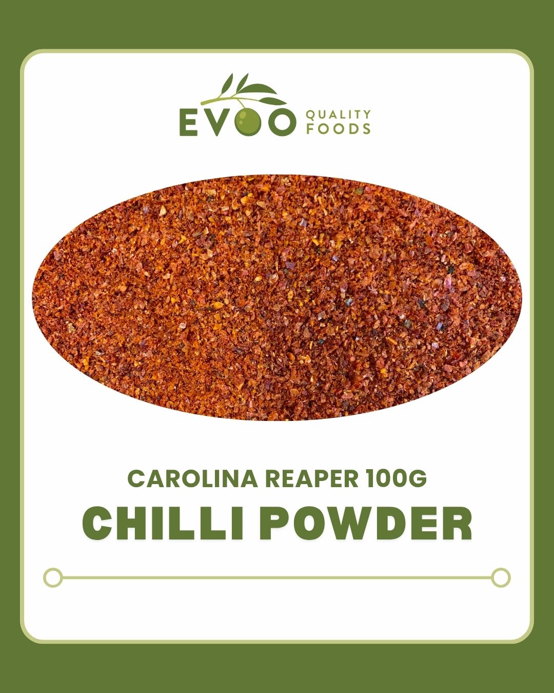 Carolina Reaper Chilli Powder 100g Pkt Evoo QF