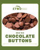 Milk Chocolate Buttons 1kg Bag Evoo QF