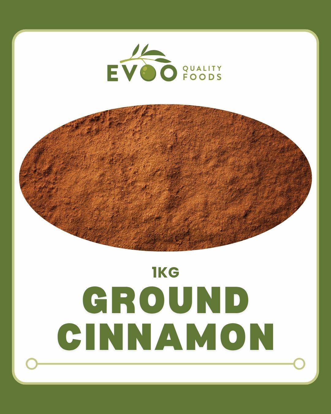 Cinnamon Ground 1kg Bag Evoo QF