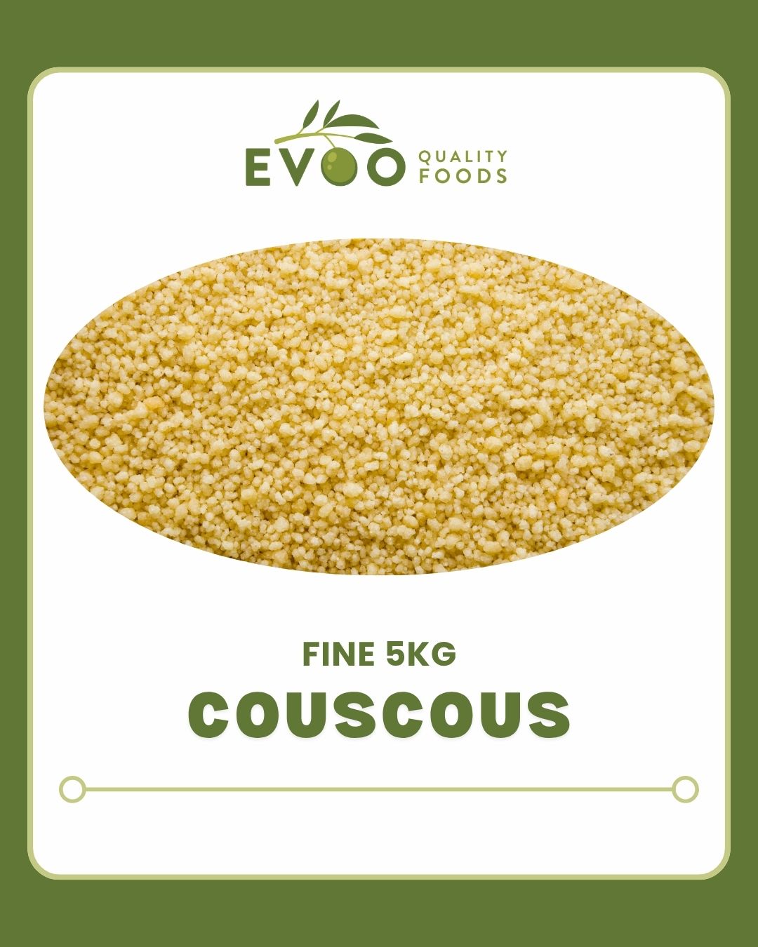 Couscous Fine 5kg Bag EVOO QF