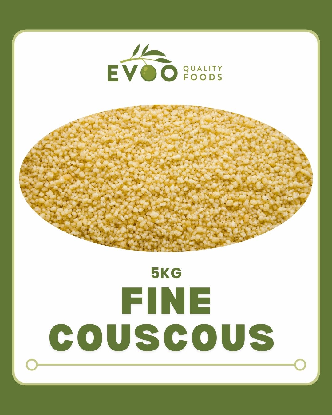Couscous Fine 5kg Bag EVOO QF