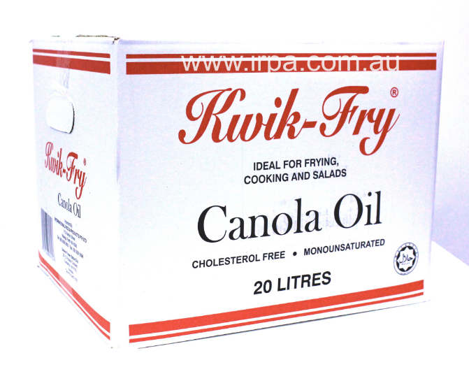 Canola Oil 20L BIB Kwik-Fry