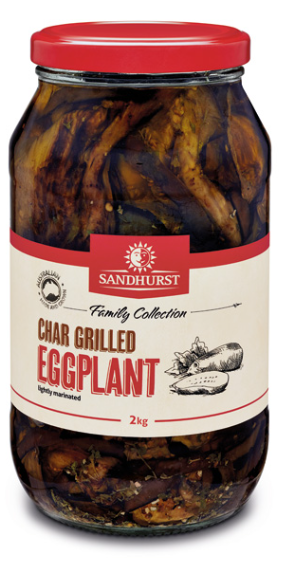 Eggplant Chargrilled 2kg Jar Sandhurst