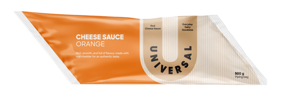 Cheese Sauce Orange 10kg (20 x 500g) CARTON Universal (Anita)