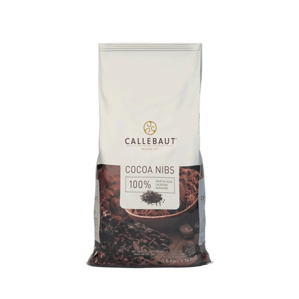 Cocoa Nibs 100% 800g Pkt Callebaut
