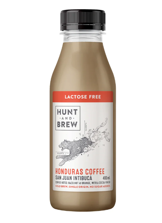 Honduras Lactose Free Cold Brew Coffee 8 x 400mL CARTON Hunt & Brew (Pre Order 3 Days)