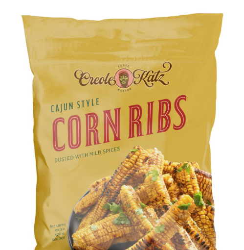 Corn Ribs 10kg CARTON Frozen Creole Katz