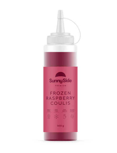 Raspberry Coulis 500g Bottle Frozen SunnySide